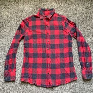 JCrew Red Buffalo Plaid Flannel